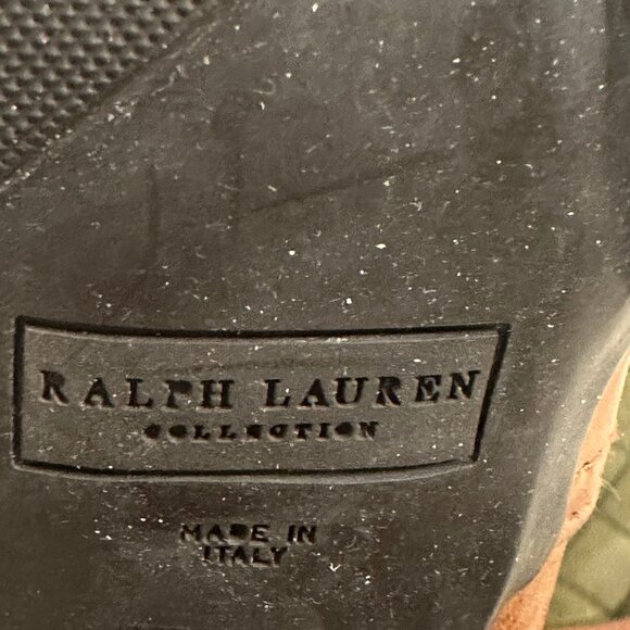Ralph Lauren Purple Label Size 9.5 Burnished Leather Boots Made in Italy - Picture 7 of 8